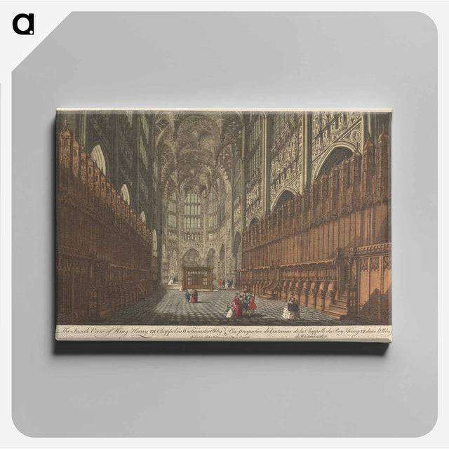 アートパネル-The Inside View of King Henry VII Chappel, in Westminster Abby
 - イェール大学アートギャラリー Canvas.
