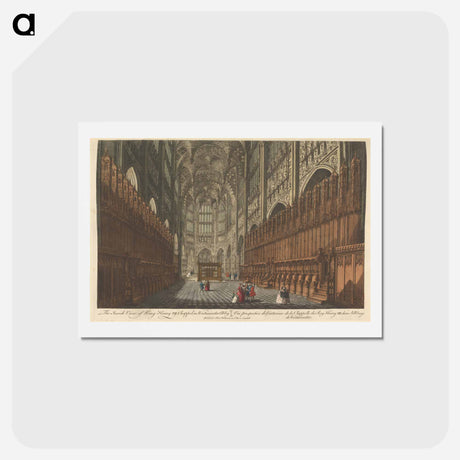 アートポストカード-The Inside View of King Henry VII Chappel, in Westminster Abby
 - イェール大学アートギャラリー Postcard.