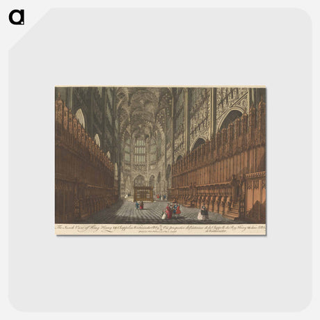 アートポストカード-The Inside View of King Henry VII Chappel, in Westminster Abby
 - イェール大学アートギャラリー Postcard.