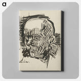 Sketchbook 22 head of a man - アーノルド ピーター ワイズ クビンチャン Canvas.