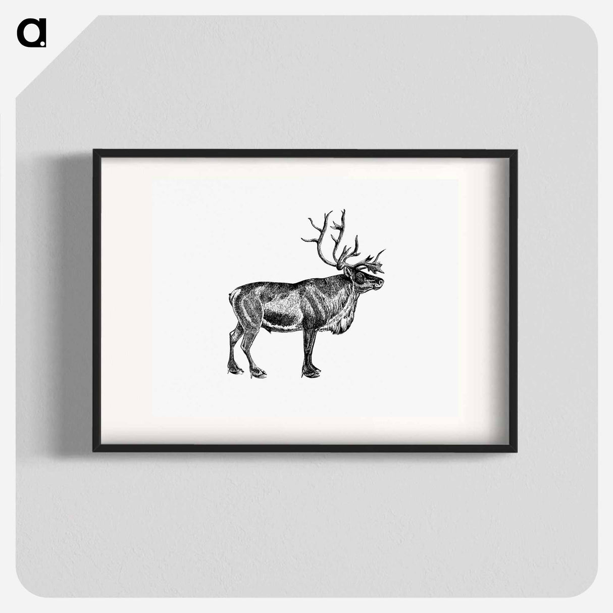 アートポスター-Wild European Reindeer
 - 大英図書館 Poster.