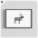 アートポスター-Wild European Reindeer
 - 大英図書館 Poster.