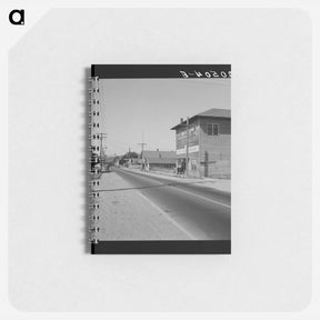アートメモ帳-Entering main street from the north - ドロテア ラング Memo.