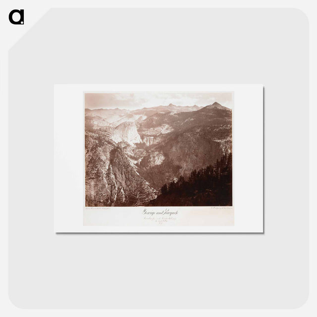 アートポストカード-Yowiye and Pwiyack, Vernal and Nevada Fall, Yo Semite Valley
 - エドワード マイブリッジ Postcard.