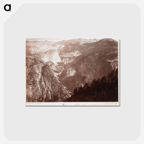 アートポストカード-Yowiye and Pwiyack, Vernal and Nevada Fall, Yo Semite Valley
 - エドワード マイブリッジ Postcard.
