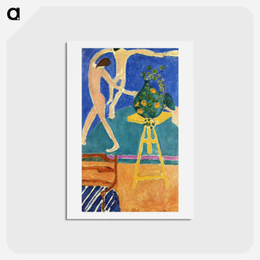 アートポストカード-Nasturtiums with "The Dance" - アンリ マティス Postcard.