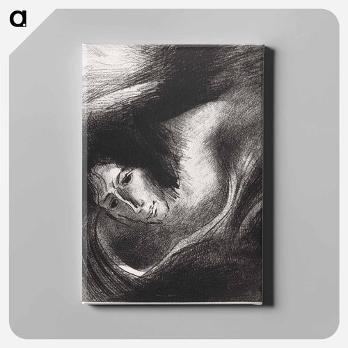 And the Devil That Deceived Them Was Cast Into the Lake of Fire and Brimstone, Where the Beast and the False Prophet Are - オディロン ルドン Canvas.