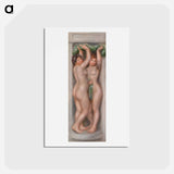 アートポストカード-Caryatids (Cariatides) - ピエール オーギュスト ルノワール Postcard.