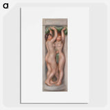 Caryatids (Cariatides) - ピエール オーギュスト ルノワール Poster.
