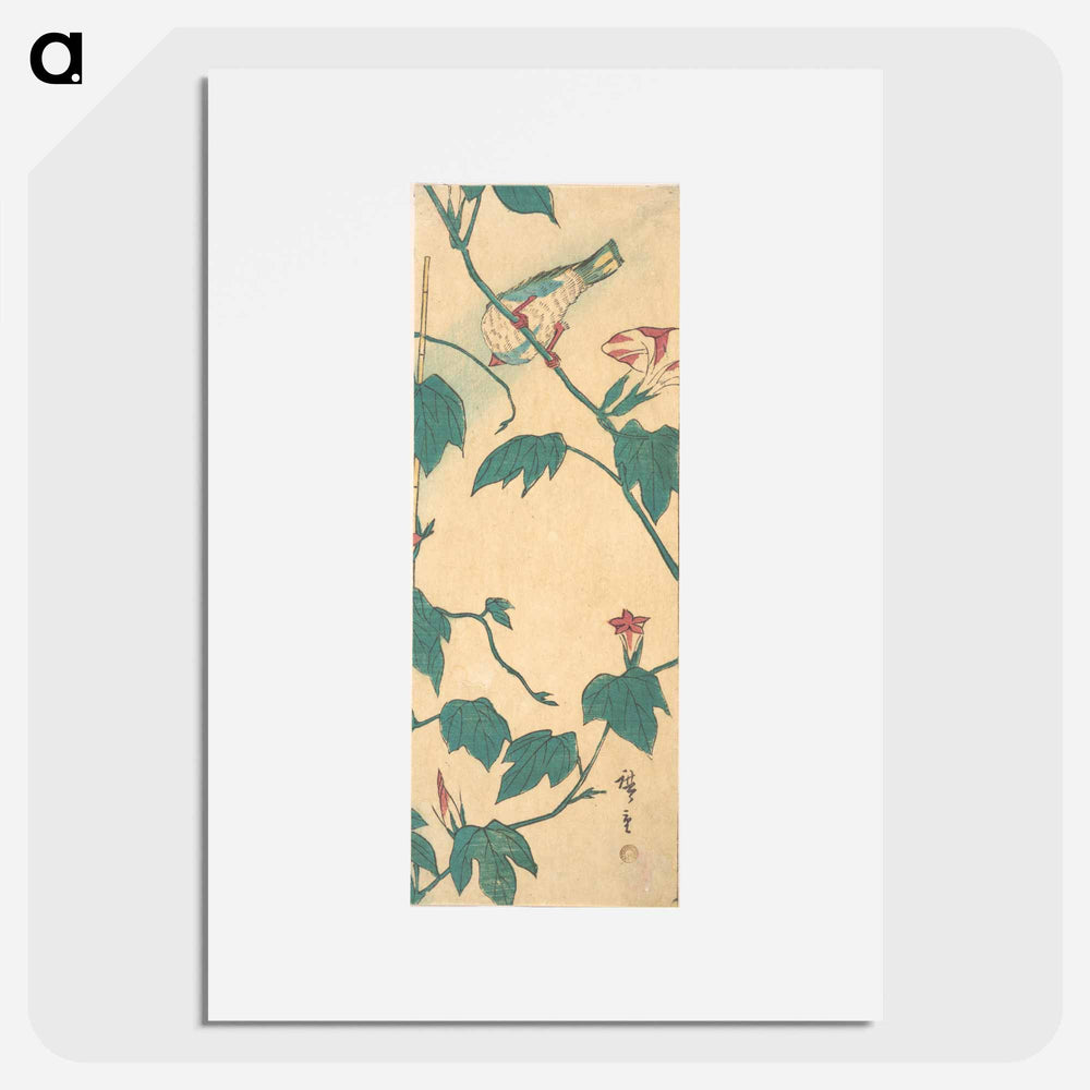 アートポスター-Bird and Ivy
 - 歌川 広重 Poster.