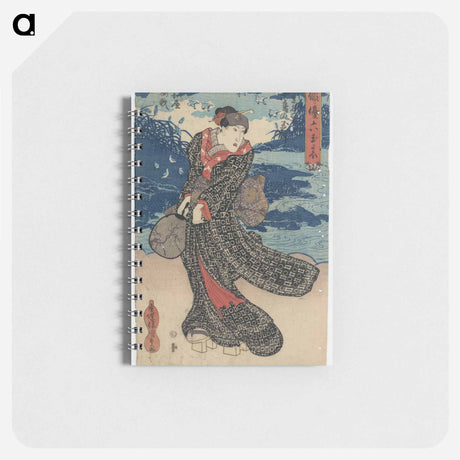アートメモ帳-Yamatoya Baiga Mutsumeisho Tidorino Tamagawa
 - 歌川 国貞 Memo.