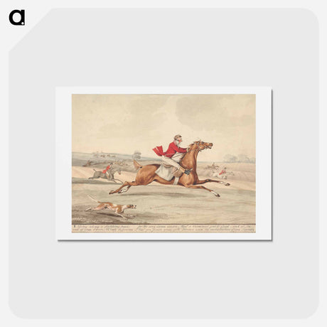 アートポストカード-"Qualified Horses and Unqualified Riders:" 'Going Along a Slapping Pace..'
 - イェール大学アートギャラリー Postcard.