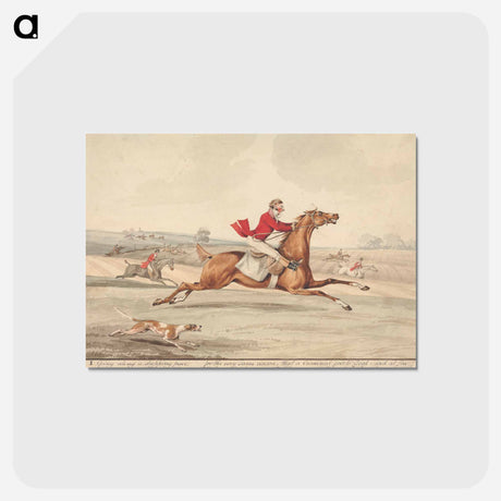 アートポストカード-"Qualified Horses and Unqualified Riders:" 'Going Along a Slapping Pace..'
 - イェール大学アートギャラリー Postcard.
