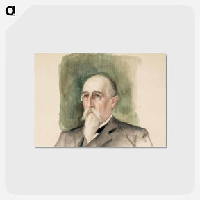 アートポストカード-Portrait study - アルバート エーデルフェルト Postcard.