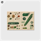 アートポストカード-Minerals
 - ボストン公共図書館 Postcard.