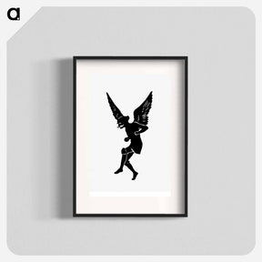 アートポスター-Male Angel Silhouette from Michael's Crag
 - 大英図書館 Poster.