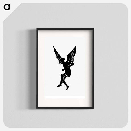 アートポスター-Male Angel Silhouette from Michael's Crag
 - 大英図書館 Poster.