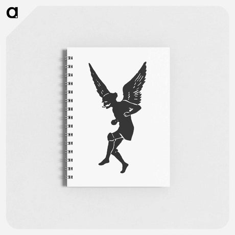 アートメモ帳-Male Angel Silhouette from Michael's Crag
 - 大英図書館 Memo.