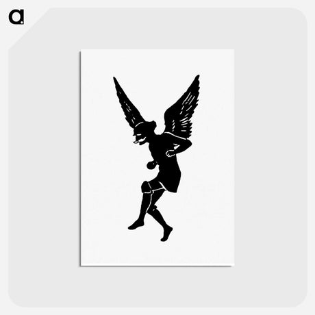 アートポストカード-Male Angel Silhouette from Michael's Crag
 - 大英図書館 Postcard.