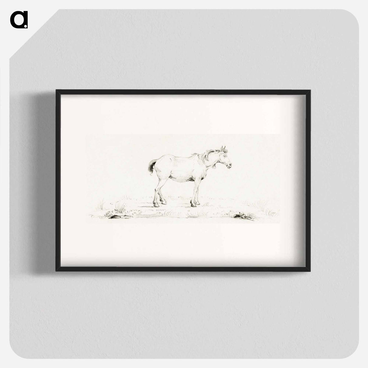 Standing horse - ジャン ベルナール Poster.