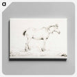 アートパネル-Standing horse - ジャン ベルナール Canvas.