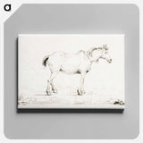 アートパネル-Standing horse - ジャン ベルナール Canvas.