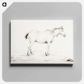 アートパネル-Standing horse - ジャン ベルナール Canvas.