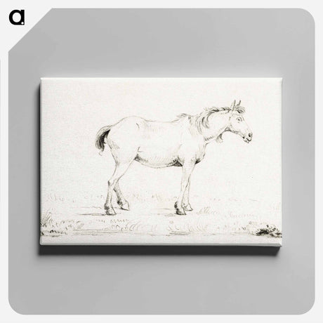 アートパネル-Standing horse - ジャン ベルナール Canvas.