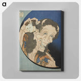 アートパネル-Hokusai's Laughing Demoness - 葛飾 北斎 Canvas.