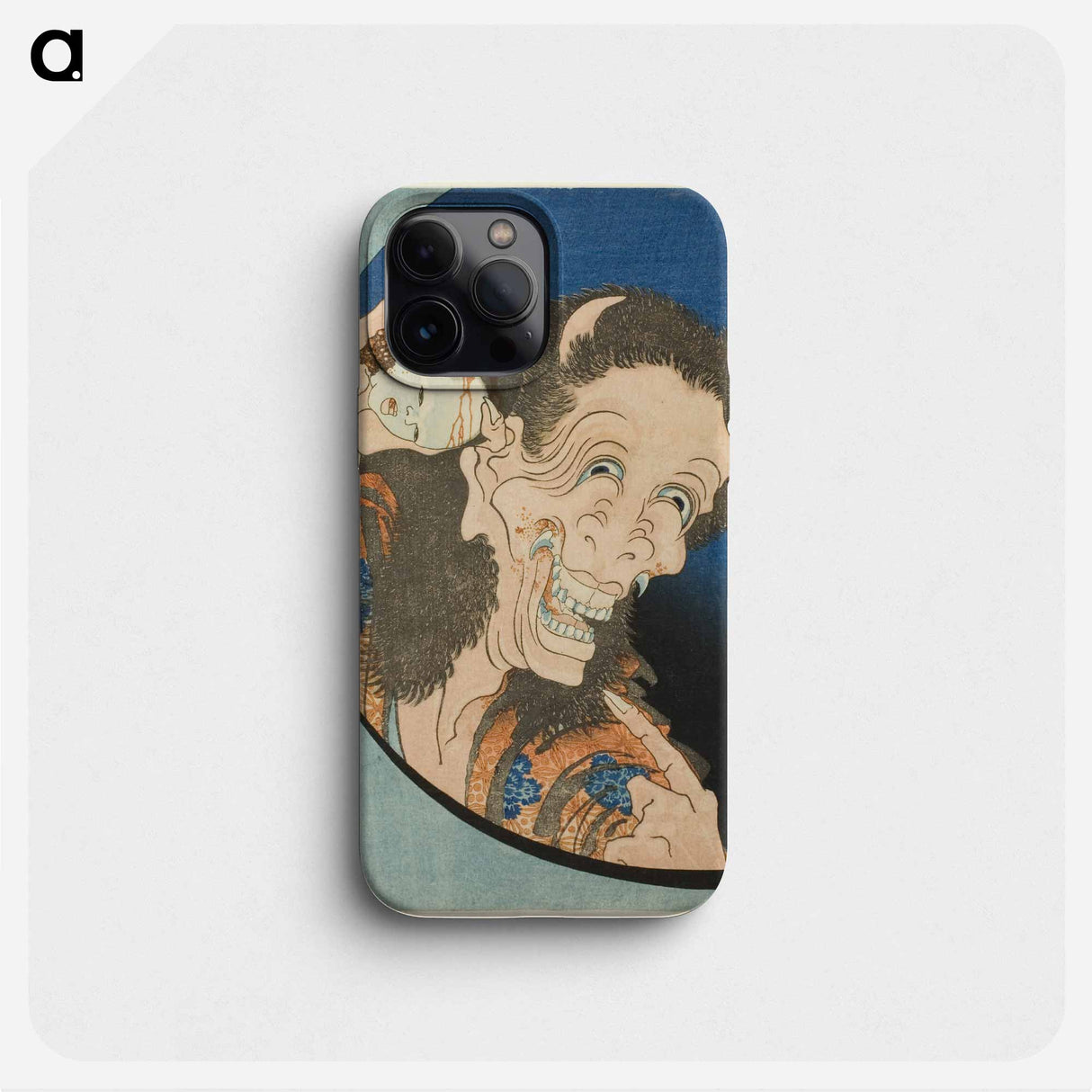 Hokusai's Laughing Demoness - 葛飾 北斎 Phone Case.