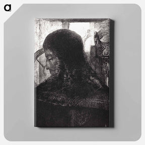 アートパネル-Old Knight - オディロン ルドン Canvas.