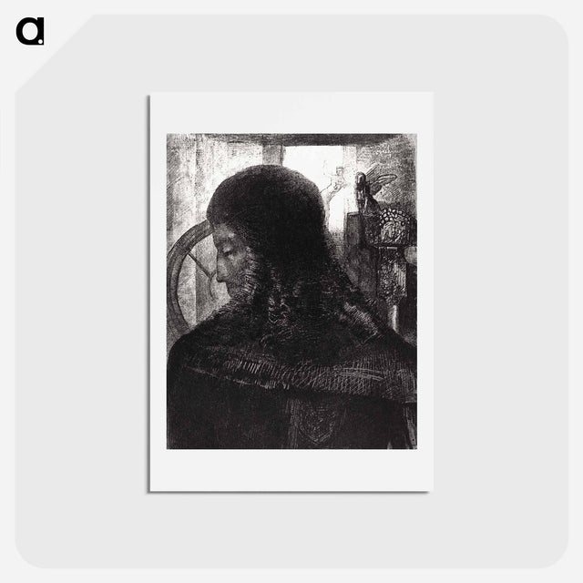 アートポストカード-Old Knight - オディロン ルドン Postcard.