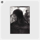 アートポストカード-Old Knight - オディロン ルドン Postcard.