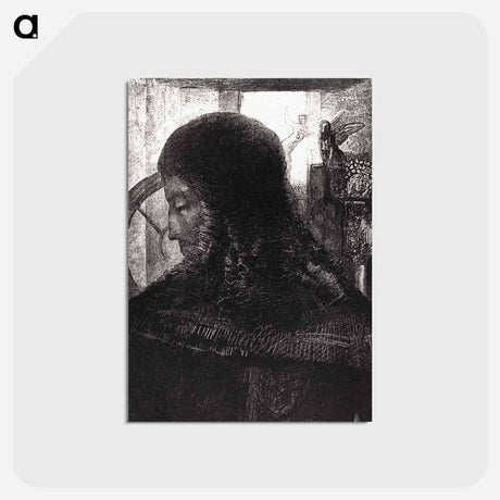 アートポストカード-Old Knight - オディロン ルドン Postcard.