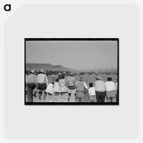 アートポストカード-Bean Day Rodeo Spectators
 - ラッセル リー Postcard.