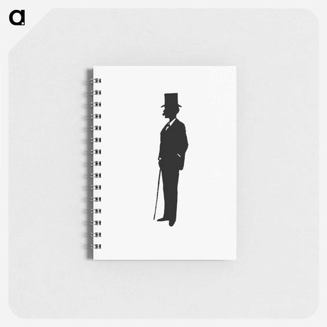 アートメモ帳-Gentleman Silhouette from Michael's Crag
 - 大英図書館 Memo.