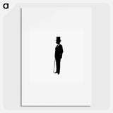アートポスター-Gentleman Silhouette from Michael's Crag
 - 大英図書館 Poster.