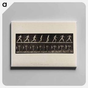 アートパネル-Naked Man Walking
 - エドワード マイブリッジ Canvas.