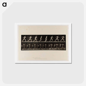 アートポストカード-Naked Man Walking
 - エドワード マイブリッジ Postcard.