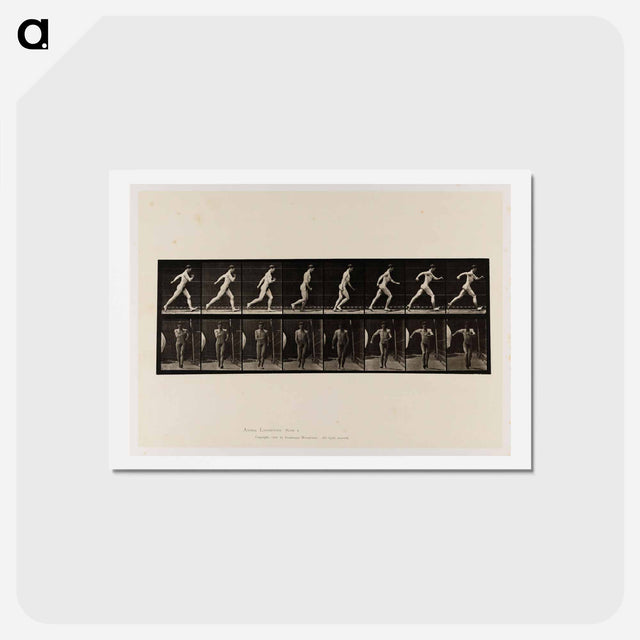 アートポストカード-Naked Man Walking
 - エドワード マイブリッジ Postcard.