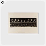アートポストカード-Naked Man Walking
 - エドワード マイブリッジ Postcard.