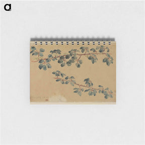 アートメモ帳-Two branches with leaves - ウジェーヌ ドラクロワ Memo.