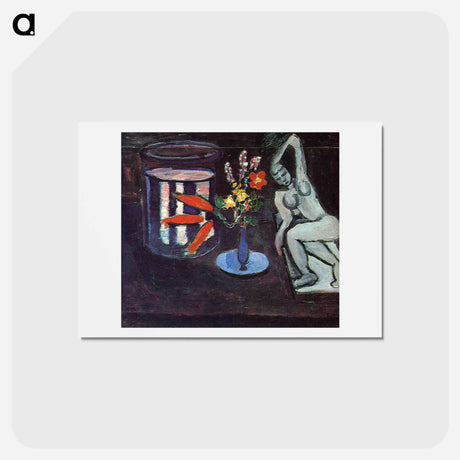 アートポストカード-Fish tank in the room - アンリ マティス Postcard.