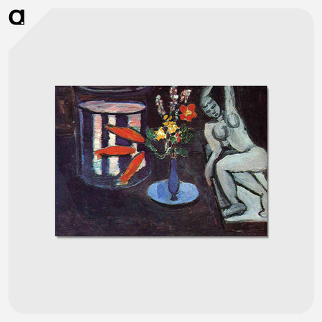 アートポストカード-Fish tank in the room - アンリ マティス Postcard.