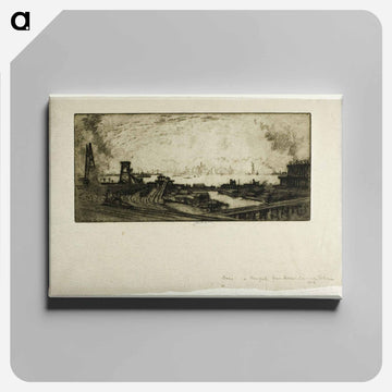 Coal Wharves, Staten Island, No. II
 - ジョセフ ペネル Canvas.