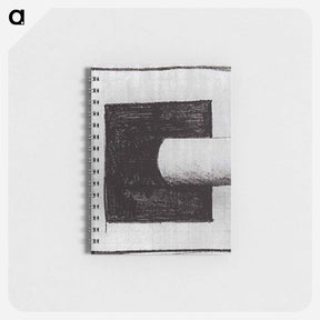 アートメモ帳-Black square and a white tube-shaped - カジミール マレーヴィチ Memo.