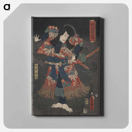 アートパネル-Hachidaime Ichikawa Danjūrō Kaja Yoshitaka
 - 歌川 国貞 Canvas.