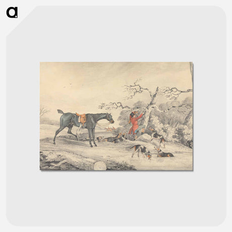 アートポストカード-Treeing a Fox
 - イェール大学アートギャラリー Postcard.