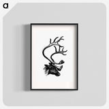 アートポスター-Deer from The Sportsman and Naturalist in Canada
 - 大英図書館 Poster.