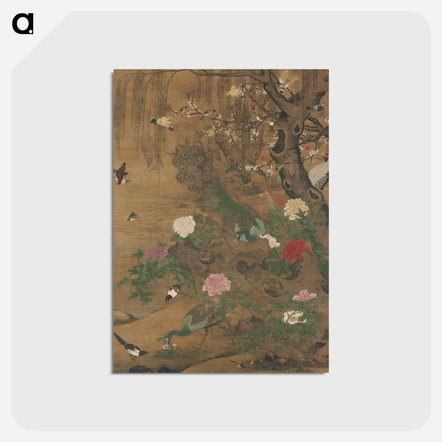 アートポストカード-Birds Gather under the Spring Willow
 - クリーブランド美術館 Postcard.